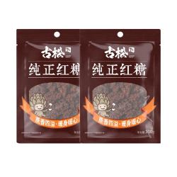 古松食品 古松红糖纯正红糖300g*2袋甘蔗糖饮调味女生大姨妈经期红糖