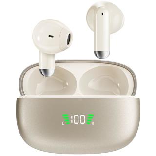 国家补贴、移动端、京东百亿补贴：爱国者 TQ15 半入耳式电量数显蓝牙6.0蓝牙耳机 鎏金米