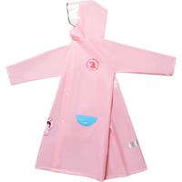 京东京造 儿童雨衣带大书包位男童女童女孩加长全身雨披 粉色2xl 【萝卜兔】萌趣粉（不含鞋套） XXL 身高120-135cm