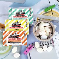 FISHERMAN'S FRIEND 英国进口渔夫之宝无糖薄荷糖25g润喉多口味特强清凉糖柑橘柠檬11g
