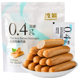 DGI 控能 低脂鸡胸肉肠 海盐黑胡椒味 25g*10袋