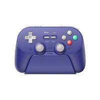 8BITDO 八位堂 游戏手柄 Pro 3 蓝牙游戏手柄（NGC紫色+手柄包）