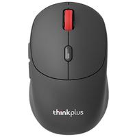thinkplus 人体工学设计 无线蓝牙双模充电鼠标  黑色