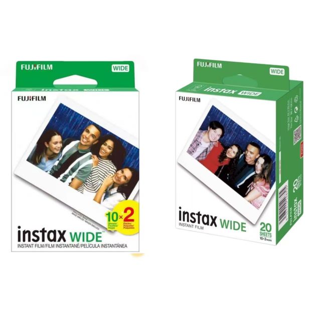 富士 FUJIFILM wide拍立得相纸 5寸宽幅相纸白边相纸不包成像不包盒损