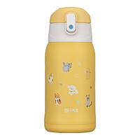 膳魔师（THERMOS）儿童保温杯开学必备吸管杯直饮水杯小水壶猫狗系列3岁550ml黄 猫狗吸管杯 黄 550ml