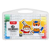 掌握 速干大容量丙烯印章马克笔24色可水洗高覆盖叠色水彩笔美术手绘涂鸦画笔儿童开学