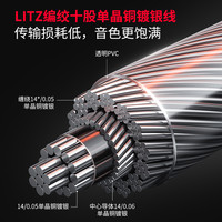 浦记G28Pro入耳式有线耳机高解析双腔体HIFI级带麦听声辩位耳机 G28Pro-黑色-Type-C版