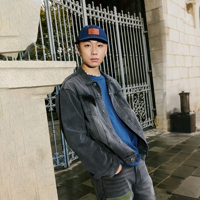 Levi's ®SilverTab™25年春夏男士美式复古时尚牛仔夹克外套 灰色 004GI-0000 L