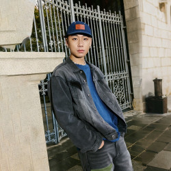 Levi's ®SilverTab™25年春夏男士美式复古时尚牛仔夹克外套 灰色 004GI-0000 L