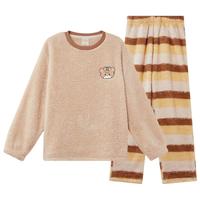mikko睡衣女秋冬暖绒保暖少女外穿家居服套装