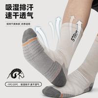 WRELS 美利奴羊毛加厚毛圈 米色 L码 运动袜