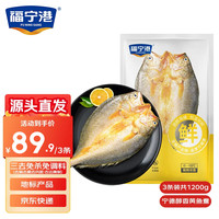 福宁港 醇香黄鱼鲞6条200g(共1.2kg) 三去处理宁德黄花鱼 地标源头直发