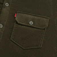 Levi's李维斯男士3M新雪丽灯芯绒棉衣外套002PW 果绿色 L
