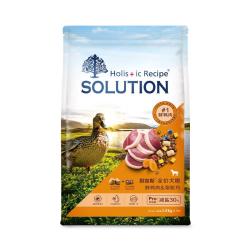 SOLUTION 鲜肉Pro夹心狗粮冻干生骨肉1.5kg成犬幼犬鸭肉梨泪痕管理3斤
