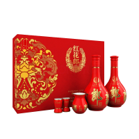 郎酒 红花郎10 53度 酱香型白酒 500mL*2瓶 礼盒装