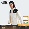 THE NORTH FACE 冲锋衣女防水透湿时尚宽松短款户外连帽外套24秋季|7QSI ROU/米白色 L/165