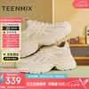 TEENMIX 天美意 女鞋商场同款休闲系带厚底女老爹鞋2025春 杏色-2.0热卖款