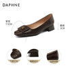 DAPHNE 达芙妮 女士真皮单鞋 3024303195-42208A
