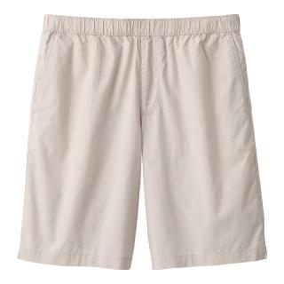 無印良品 MUJI 男式 水洗 平纹 短裤 男士裤子夏季款 宽松休闲裤 男装 浅灰色AED10A4S S (165/72A)