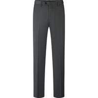 柒牌男装西裤男2025春季色织格纹休闲商务修身版犀牛褶西装裤 深灰 32 (170) 80A（2.46尺）