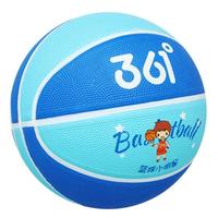 361° 篮球中小学训练室内外耐磨5号橡胶儿童玩具蓝球 蓝色 5号蓝色