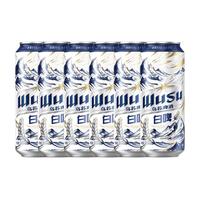 WUSU/乌苏啤酒 精选阿克苏小麦 白啤  整箱装非原箱 500ml*6