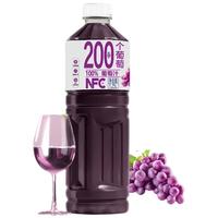 珍珠湾 100%葡萄汁1.25L大瓶装纯果汁原汁无酒精夏日解暑解渴解腻饮料品