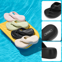 【清仓女鞋】热风39元夏季厚底沙滩鞋拖鞋两穿凉鞋凉拖外穿 37