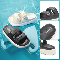 【清仓女鞋】热风39元夏季厚底沙滩鞋拖鞋两穿凉鞋凉拖外穿 S