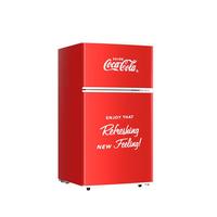 可口可乐(Coca-Cola)迷你冰箱38L压缩机制冷冷冻冷藏小型冰箱户外家居用品