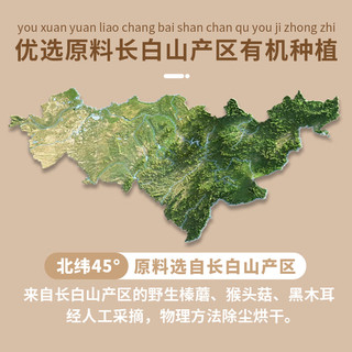 天池印象长白山有机菌菇干货礼盒木耳野生榛蘑猴头菇香菇东北特产山货礼品 有机猴头菇 250g*1袋