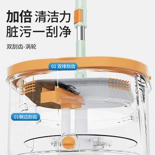 Homettler/美添乐 免手洗 旋转拖把 水桶