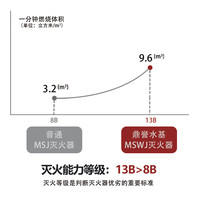 【鼎誉】水基型车载灭火器13B耐高温家车两用小型便携式消防器材