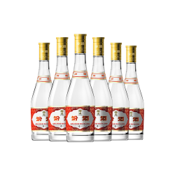 竹叶青 黄盖玻汾 53度 475ml*6瓶 箱装