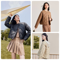 【美拉德小短款】雪中飞25开春新女内恤轻薄外套羽绒服内胆小个子
