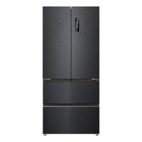 美菱 BCD-516WP9CX 0.1℃变频负离子净味抗菌法式四门冰箱 516L 熔岩灰
