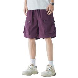 361° 夏季美式户外工装裤多口袋男士运动休闲五分短裤