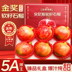 果跃霖 突尼斯软籽石榴 净4.5-5斤甄选品质装 大果 单果约300-350g