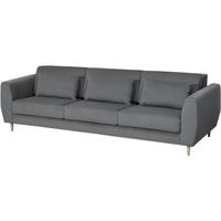 宜家（IKEA）SLATORP思拉托三人沙发转角带贵妃椅客厅接待 深灰色三人