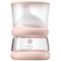 babycare 歪头仿母乳防胀气玻璃奶瓶宽口径0-3月龄新生儿奶瓶 100mL-芘克粉-SS