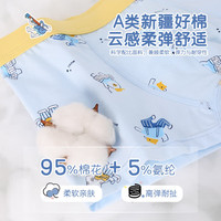 浪莎儿童内裤男童学生A类棉质中大童四角短裤男孩青少年印花平角裤衩 (建议体重26-34斤)