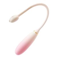 Mizz zee小型跳蛋迷你入体静音无线远程手机遥控制异地外出情趣用品女性 渐变粉【小程序单震款】