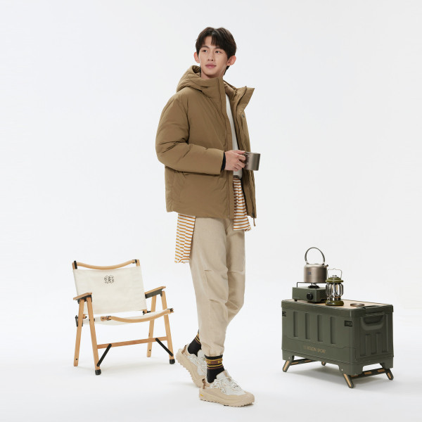 KOLON SPORT 可隆 男女同款 防风防泼水无缝鹅绒服