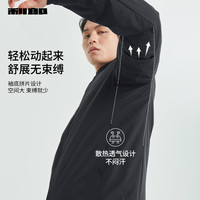 [防水]利郎官方 轻薄衬衫领羽绒服男士冬季行政外套夹克商务男装