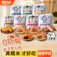 肥叔 FeiShu 饭团混合装 1000g 奥尔良鸡排饭团1个+原切牛排饭团1个+蛋黄饭团1个+三文治玉米饭团1个+广式腊肠饭团1个+芝士牛肉饭团1个+双菇肉沫饭团1个