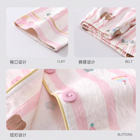 宫蝶【轻柔软】睡衣女春秋2025长袖卡通带胸垫家居服套装秋季 卡通长袖套装（不可拆卸胸垫） L （100-120斤）