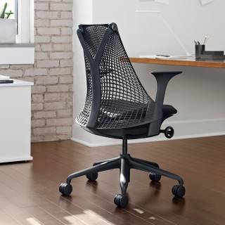 HermanMiller 赫曼米勒 Sayl 人體工學電腦椅  全黑色 升降扶手