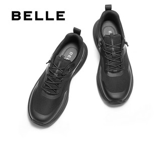  BeLLE/百丽 网面透气 男士运动鞋  黑色A2151（密网） 42 (260mm)