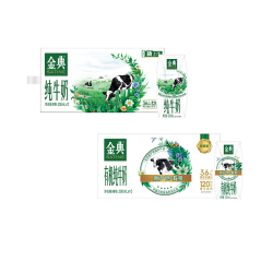 金典 高钙低脂纯牛奶/纯牛奶梦幻盖/纯牛奶双提整箱MS【4月