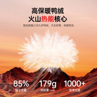 CAMEL骆驼火山羽绒服男女款城市轻户外加厚防寒面包服冬季外套 黑色7674B XL